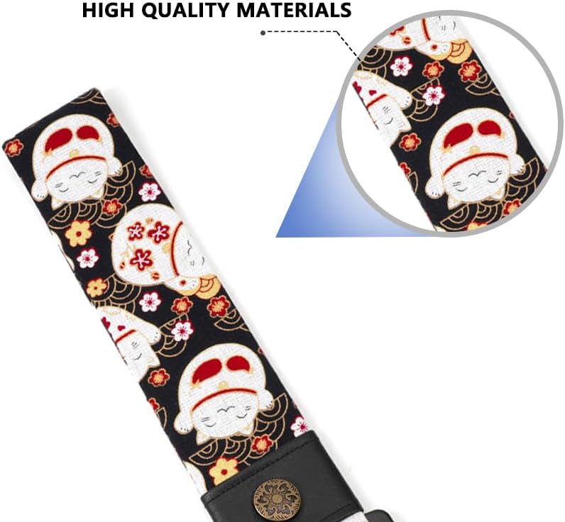 RASTP Racing Tow Strap, Car Modification Sports Trailer Belt Fit for Front or Rear Front Bumper Decorative (Lucky Cat Black) - Image 2